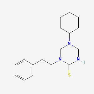 5-cyclohexyl-1-(2-phenylethyl)-1,3,5-triazinane-2-thione