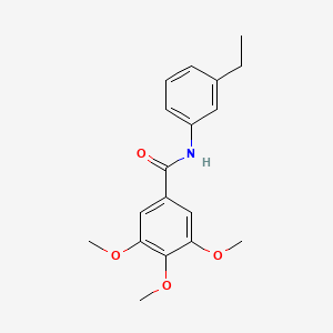 molecular formula C18H21NO4 B5870302 N-(3-ethylphenyl)-3,4,5-trimethoxybenzamide 