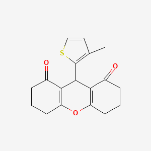 molecular formula C18H18O3S B5870328 9-(3-methyl-2-thienyl)-3,4,5,6,7,9-hexahydro-1H-xanthene-1,8(2H)-dione 