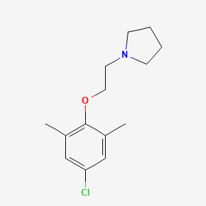 molecular formula C14H20ClNO B5870346 1-[2-(4-chloro-2,6-dimethylphenoxy)ethyl]pyrrolidine 