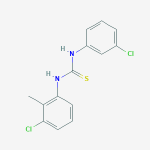 molecular formula C14H12Cl2N2S B5870348 N-(3-chloro-2-methylphenyl)-N'-(3-chlorophenyl)thiourea 