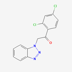 molecular formula C14H9Cl2N3O B5870400 2-(1H-1,2,3-benzotriazol-1-yl)-1-(2,4-dichlorophenyl)ethanone 