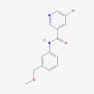 molecular formula C14H13BrN2O2 B5870458 5-bromo-N-[3-(methoxymethyl)phenyl]nicotinamide 