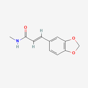 molecular formula C11H11NO3 B5870460 3-(1,3-benzodioxol-5-yl)-N-methylacrylamide 