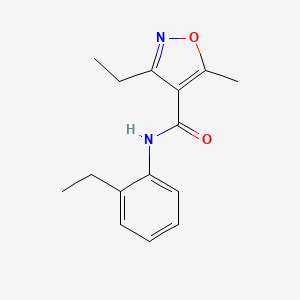 3-ethyl-N-(2-ethylphenyl)-5-methyl-4-isoxazolecarboxamide