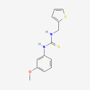 molecular formula C13H14N2OS2 B5870484 N-(3-methoxyphenyl)-N'-(2-thienylmethyl)thiourea 