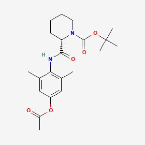 4-Acetyloxy-N-despropyl N-tert-Butyloxycarbonyl Ropivacaine