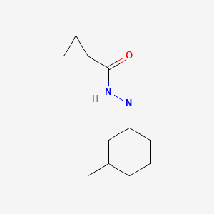 molecular formula C11H18N2O B5870500 N'-(3-methylcyclohexylidene)cyclopropanecarbohydrazide 