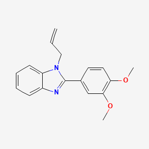 molecular formula C18H18N2O2 B5870508 1-allyl-2-(3,4-dimethoxyphenyl)-1H-benzimidazole 