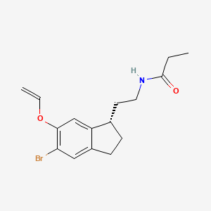 (S)-N-[2-[6-Allyloxy-5-bromo-2,3-dihydro-1H-inden-1-YL]ethyl]propanamide