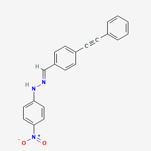 molecular formula C21H15N3O2 B5870561 4-(phenylethynyl)benzaldehyde (4-nitrophenyl)hydrazone 