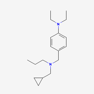 (cyclopropylmethyl)[4-(diethylamino)benzyl]propylamine