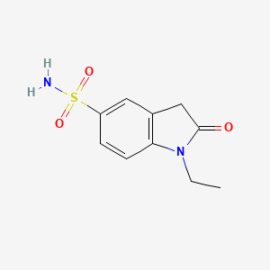 molecular formula C10H12N2O3S B5870607 1-ethyl-2-oxo-5-indolinesulfonamide 