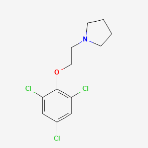 molecular formula C12H14Cl3NO B5870627 1-[2-(2,4,6-trichlorophenoxy)ethyl]pyrrolidine 