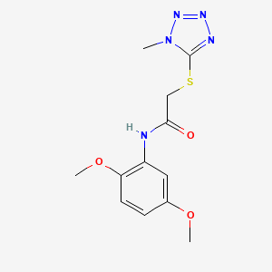 molecular formula C12H15N5O3S B5870635 N-(2,5-dimethoxyphenyl)-2-[(1-methyl-1H-tetrazol-5-yl)thio]acetamide 