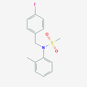 N-(4-fluorobenzyl)-N-(2-methylphenyl)methanesulfonamide