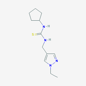N-cyclopentyl-N'-[(1-ethyl-1H-pyrazol-4-yl)methyl]thiourea