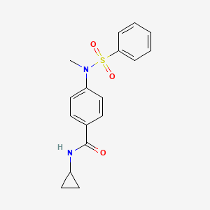 N-cyclopropyl-4-[methyl(phenylsulfonyl)amino]benzamide