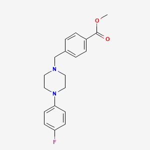 methyl 4-{[4-(4-fluorophenyl)-1-piperazinyl]methyl}benzoate