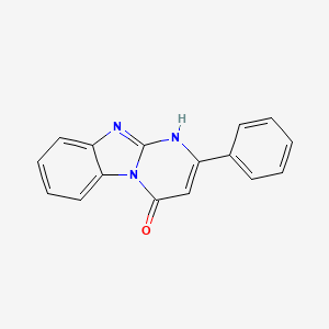 molecular formula C16H11N3O B5870678 2-phenylpyrimido[1,2-a]benzimidazol-4(1H)-one 