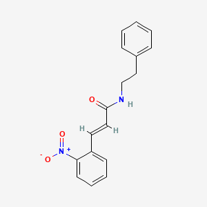 molecular formula C17H16N2O3 B5870688 3-(2-nitrophenyl)-N-(2-phenylethyl)acrylamide 