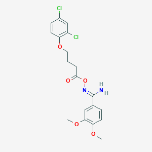 N'-{[4-(2,4-dichlorophenoxy)butanoyl]oxy}-3,4-dimethoxybenzenecarboximidamide