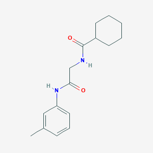 molecular formula C16H22N2O2 B5870713 N-{2-[(3-methylphenyl)amino]-2-oxoethyl}cyclohexanecarboxamide 