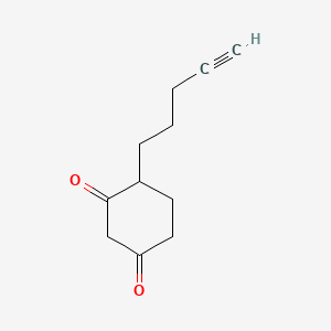 4-(Pent-4-yn-1-yl)cyclohexane-1,3-dione