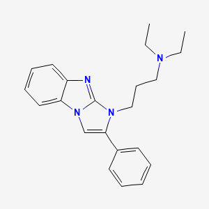 molecular formula C22H26N4 B5870746 N,N-diethyl-3-(2-phenyl-1H-imidazo[1,2-a]benzimidazol-1-yl)-1-propanamine 