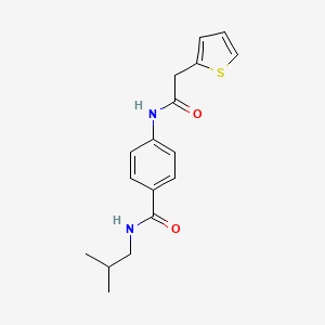 molecular formula C17H20N2O2S B5870764 N-isobutyl-4-[(2-thienylacetyl)amino]benzamide 