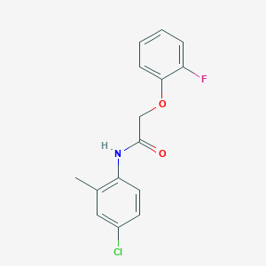 molecular formula C15H13ClFNO2 B5870770 N-(4-chloro-2-methylphenyl)-2-(2-fluorophenoxy)acetamide 