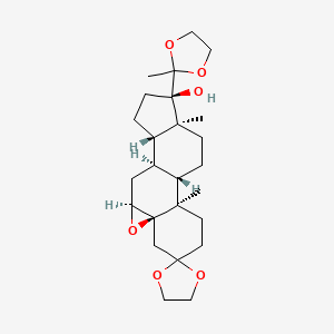 (5alpha,6alpha)-Epoxy-17alpha-hydroxy-pregnane-3,20-dione-3,20-bis(ethyleneketal)