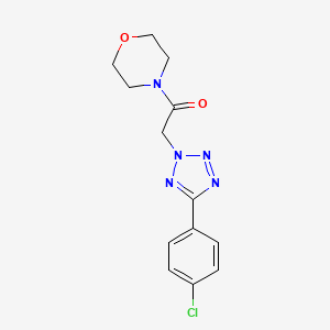 molecular formula C13H14ClN5O2 B5870792 4-{[5-(4-chlorophenyl)-2H-tetrazol-2-yl]acetyl}morpholine 