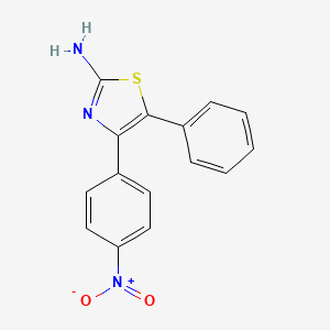 molecular formula C15H11N3O2S B5870795 4-(4-nitrophenyl)-5-phenyl-1,3-thiazol-2-amine 