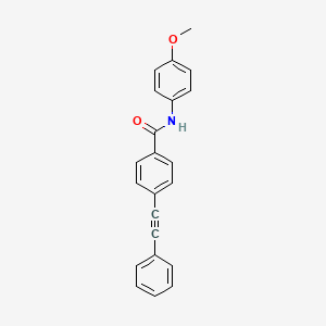 molecular formula C22H17NO2 B5870807 N-(4-methoxyphenyl)-4-(phenylethynyl)benzamide 