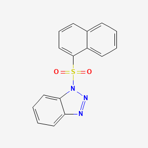 molecular formula C16H11N3O2S B5870815 1-(1-naphthylsulfonyl)-1H-1,2,3-benzotriazole 