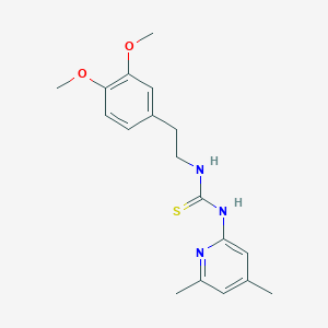 N-[2-(3,4-dimethoxyphenyl)ethyl]-N'-(4,6-dimethyl-2-pyridinyl)thiourea