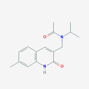 molecular formula C16H20N2O2 B5870833 N-[(2-hydroxy-7-methyl-3-quinolinyl)methyl]-N-isopropylacetamide 