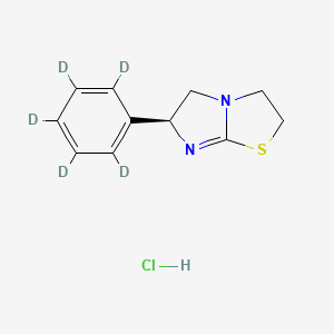 molecular formula C11H13ClN2S B587085 盐酸左旋咪唑-d5 CAS No. 1246819-64-6