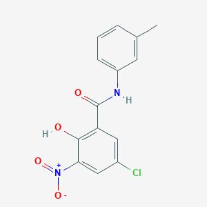 molecular formula C14H11ClN2O4 B5870867 5-chloro-2-hydroxy-N-(3-methylphenyl)-3-nitrobenzamide 