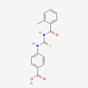 4-({[(2-methylbenzoyl)amino]carbonothioyl}amino)benzoic acid