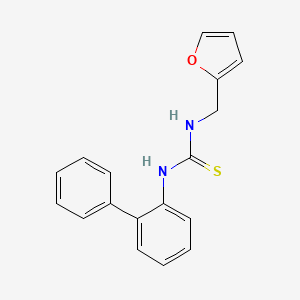 molecular formula C18H16N2OS B5870899 N-2-biphenylyl-N'-(2-furylmethyl)thiourea 