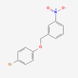 molecular formula C13H10BrNO3 B5870928 1-[(4-bromophenoxy)methyl]-3-nitrobenzene 