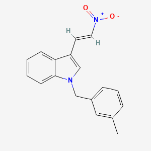 molecular formula C18H16N2O2 B5870936 1-(3-methylbenzyl)-3-(2-nitrovinyl)-1H-indole 