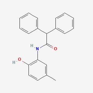molecular formula C21H19NO2 B5870957 N-(2-hydroxy-5-methylphenyl)-2,2-diphenylacetamide 