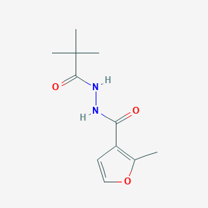 N'-(2,2-dimethylpropanoyl)-2-methyl-3-furohydrazide