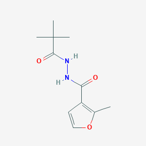 molecular formula C11H16N2O3 B5870965 N'-(2,2-dimethylpropanoyl)-2-methyl-3-furohydrazide 