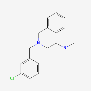 molecular formula C18H23ClN2 B5870985 N-benzyl-N-(3-chlorobenzyl)-N',N'-dimethyl-1,2-ethanediamine 