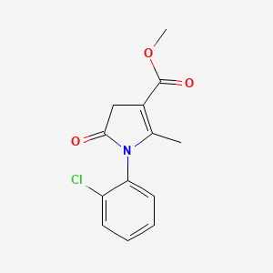 molecular formula C13H12ClNO3 B5870991 methyl 1-(2-chlorophenyl)-2-methyl-5-oxo-4,5-dihydro-1H-pyrrole-3-carboxylate 