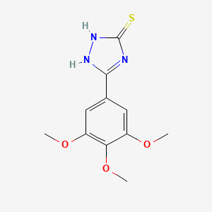 molecular formula C11H13N3O3S B5870993 5-(3,4,5-trimethoxyphenyl)-2,4-dihydro-3H-1,2,4-triazole-3-thione CAS No. 14803-86-2